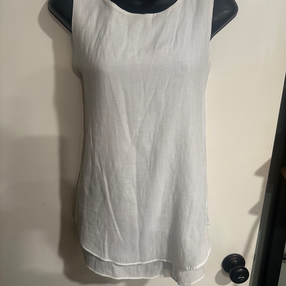 Cristina B Tops - Cristina B Elegant White Sleeveless Top